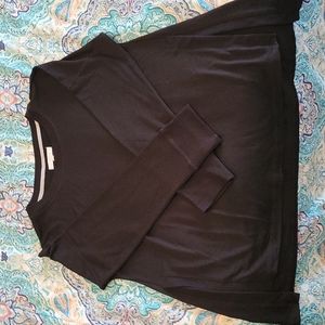 New Directions Black Lightweight Sweater Top